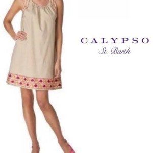Calypso St. Barth for Target Tan Embroidered Dress